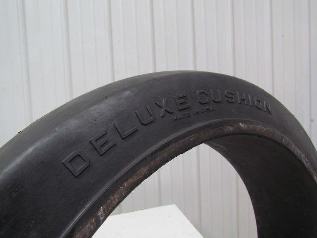 Deluxe Cushion 22"X5"X16" Press On Solid Rubber Smooth Forklift Tire Wheel
