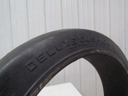 Deluxe Cushion 22"X5"X16" Press On Solid Rubber Smooth Forklift Tire Wheel