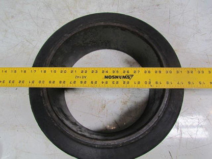 15-1/2"X6"X11-1/4" Press On Single Groove Solid Rubber Forklift Tire Wheel