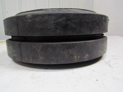15-1/2"X6"X11-1/4" Press On Single Groove Solid Rubber Forklift Tire Wheel