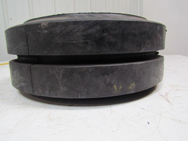 15-1/2"X6"X11-1/4" Press On Single Groove Solid Rubber Forklift Tire Wheel