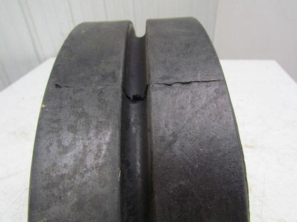 15-1/2"X6"X11-1/4" Press On Single Groove Solid Rubber Forklift Tire Wheel