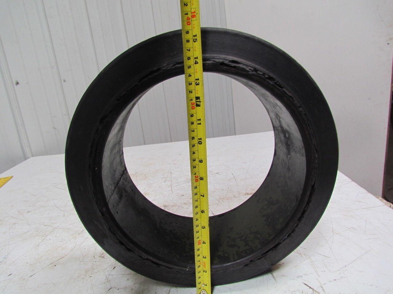 15-1/2"X6"X11-1/4" Press On Single Groove Solid Rubber Forklift Tire Wheel