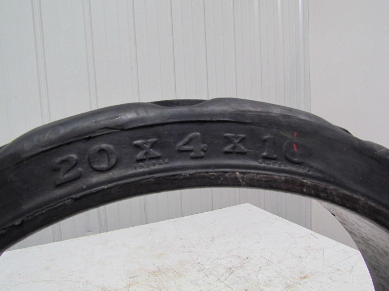 20"X4"X16" Press On Solid Rubber Traction Forklift Tire Wheel