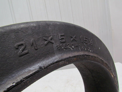 B.F. Goodrich 21"X5"X15-1/2" Press On Solid Rubber Smooth Forklift Tire Wheel
