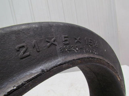 B.F. Goodrich 21"X5"X15-1/2" Press On Solid Rubber Smooth Forklift Tire Wheel
