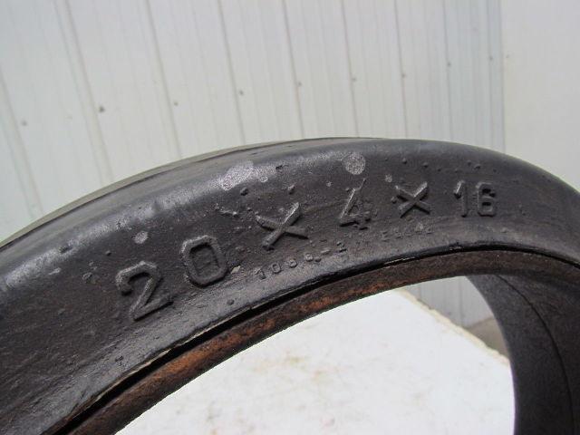 B.F. Goodrich 20"x4"x16" Press On Solid Rubber Smooth Forklift Tire Wheel