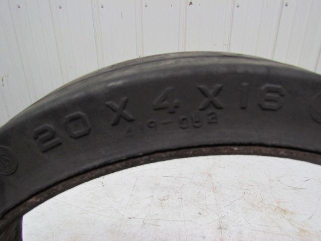 U.S. Industrial 20"x4"x16" Press On Solid Rubber Smooth Forklift Tire Wheel