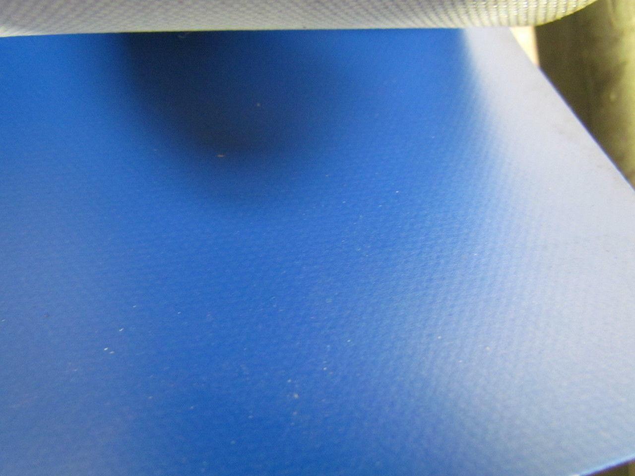 2-Ply Blue PVC Rubber Smooth Top Conveyor Belt 8Ft X 33-3/4" Length 0.050" Thick