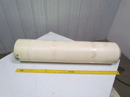 2-ply White/Clear Urethane Smooth top conveyor belt 34ft x 47-1/4"