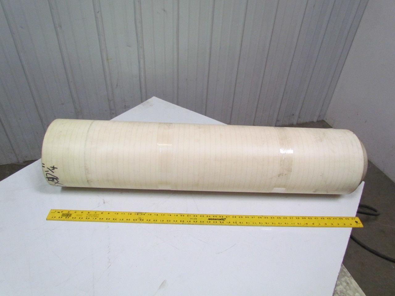 2-ply White/Clear Urethane Smooth top conveyor belt 34ft x 47-1/4"