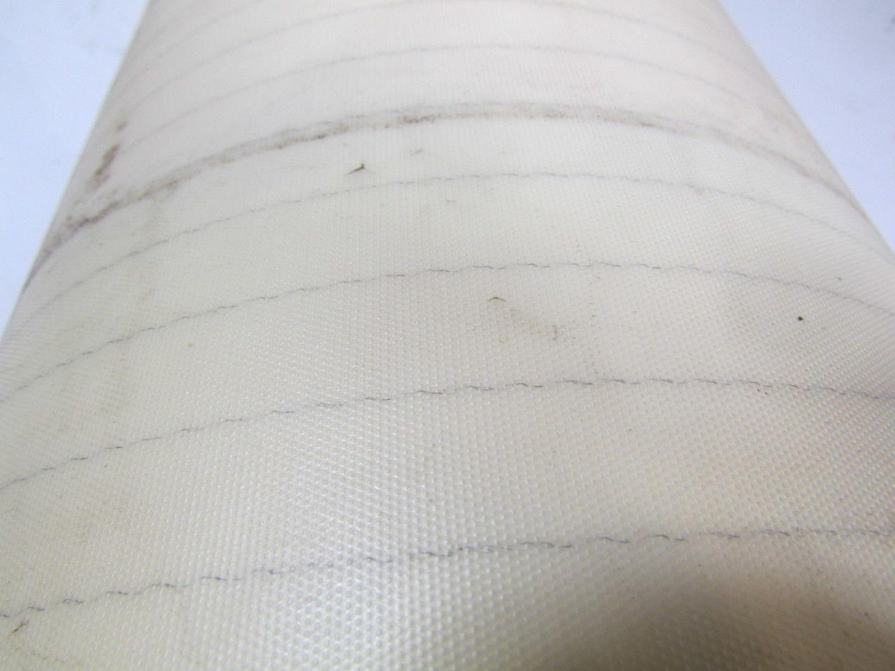 2-ply White/Clear Urethane Smooth top conveyor belt 34ft x 47-1/4"