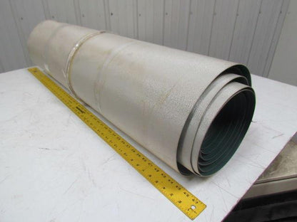 Green 1-Ply Smooth Top Nylon Backed Center V Guide Conveyor Belt 23FT X 41"