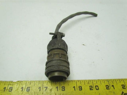 Amphenol 97-3106A20-6P 3 Pin Plug with bushing & ESC 9507 Strain Relief Lot of 2