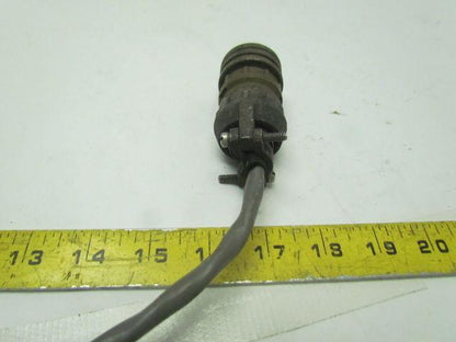 Amphenol 97-3106A20-6P 3 Pin Plug with bushing & ESC 9507 Strain Relief Lot of 2