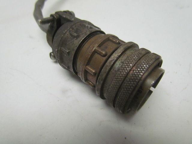 Amphenol 97-3106A20-6P 3 Pin Plug with bushing & ESC 9507 Strain Relief Lot of 2
