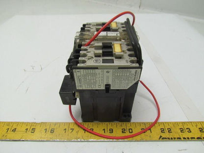 Allen Bradley 104-AO9NZ243 Ser A Reversing Contactor 600V 9A w/24VDC Coil