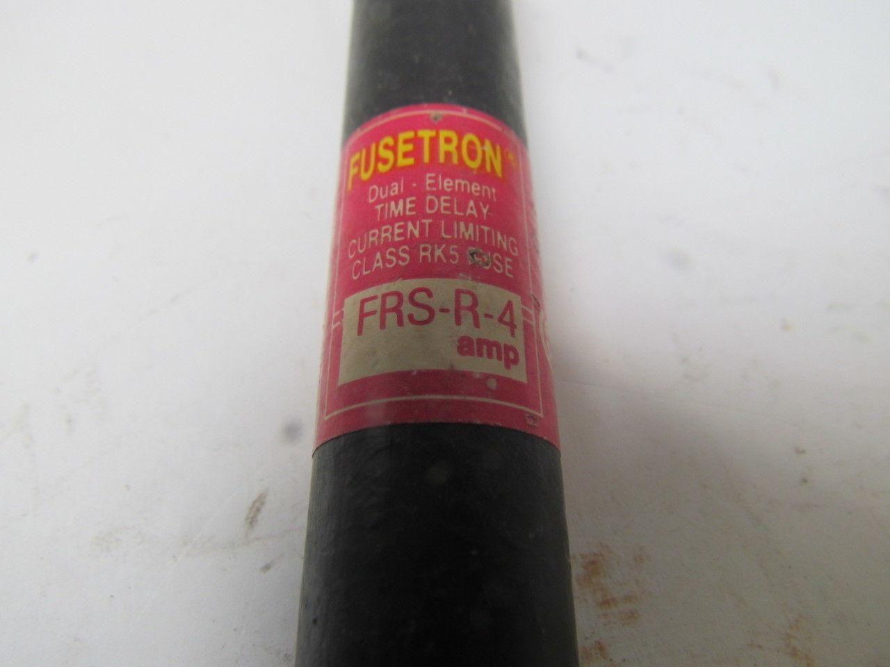 Bussmann FRS-R-4 Fusetron Fuse 4A 600VAC Lot of 8