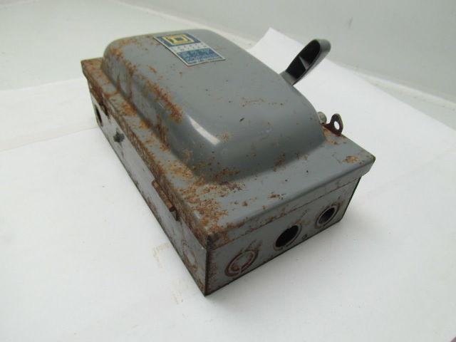 Square D H361 30 amp 600Volt fusedsafety switch disconnect