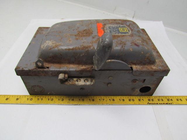 Square D A85341 Ser.A1 Fused single throw safety switch disconnect 30A 600V