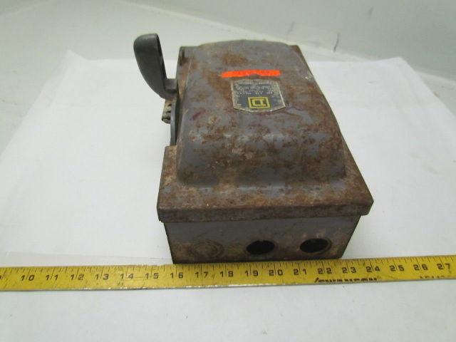 Square D A85341 Ser.A1 Fused single throw safety switch disconnect 30A 600V