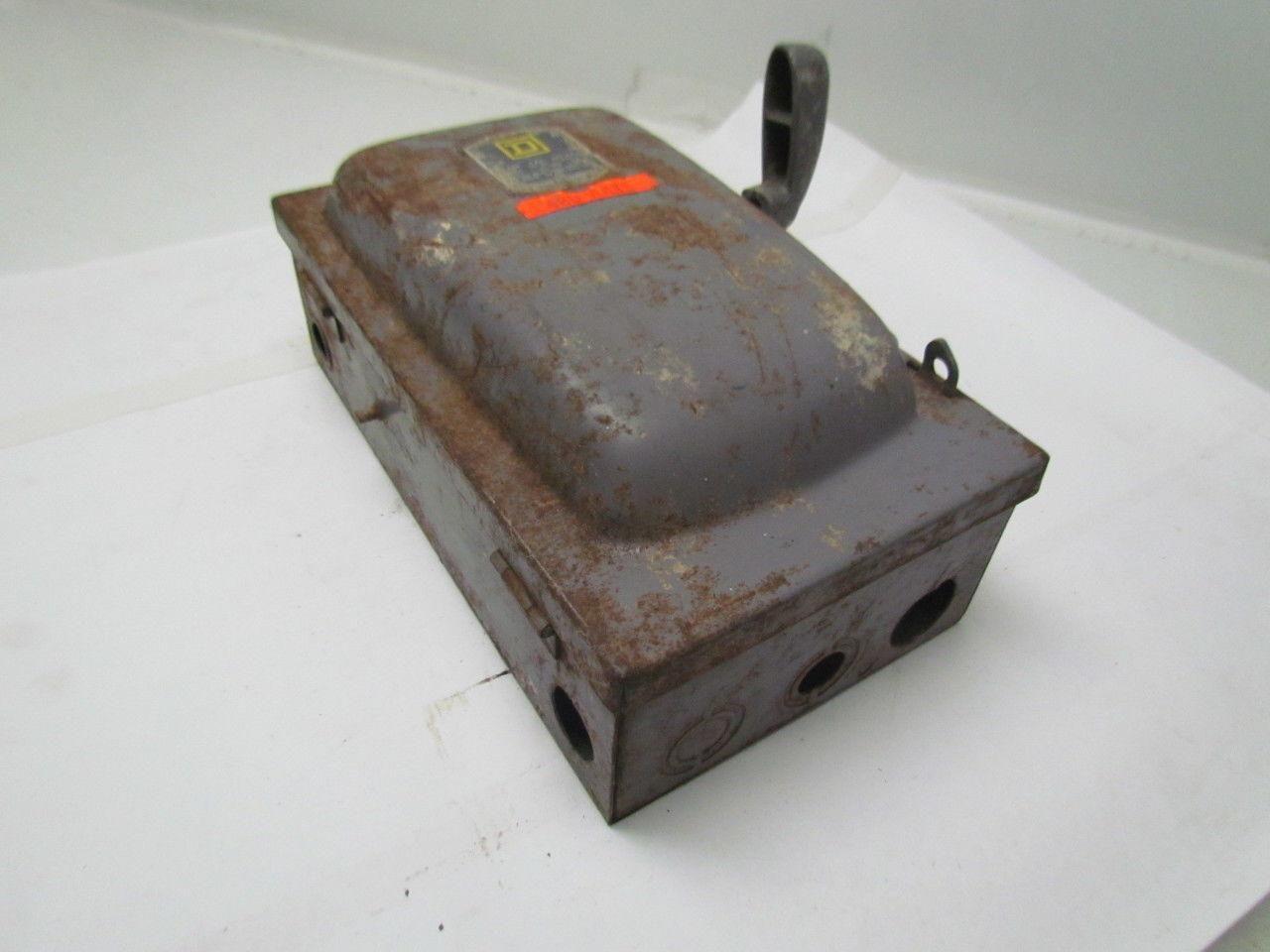 Square D A85341 Ser.A1 Fused single throw safety switch disconnect 30A 600V