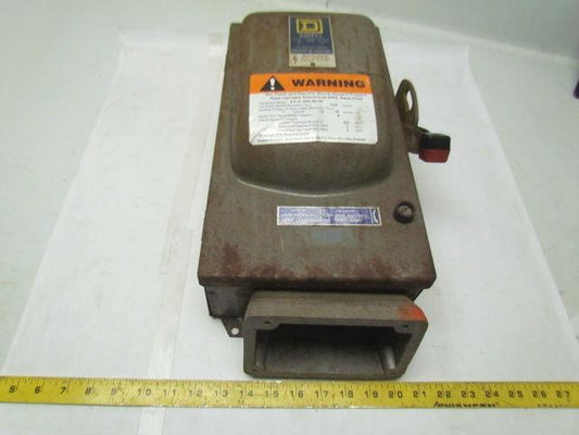Square D H362AWC Ser D1 60amp 600VAC Fusible Disconnect Safety Switch