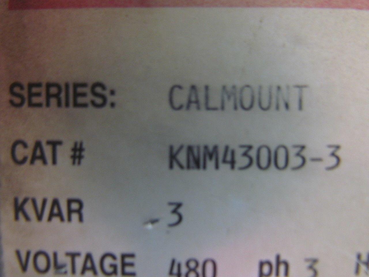 Myron Zucker Calmount Capacitor KNM43003-3 3KVAR 480 volt 3PH 60HZ Nema 12