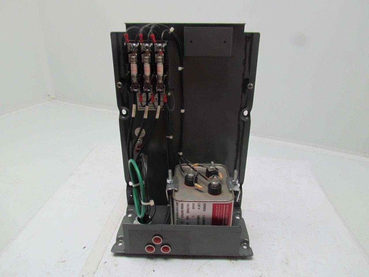 Myron Zucker Calmount Capacitor KNM43003-3 3KVAR 480 volt 3PH 60HZ Nema 12