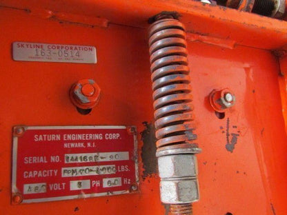 Saturn Eng T144 Monorail Bridge Tractor Powered Beam Power Trolley 4000Lb 70FPM