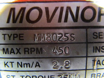 Movinor MM8025S Servo Motor w/Heidenhain ROD 426B-5000 Encoder