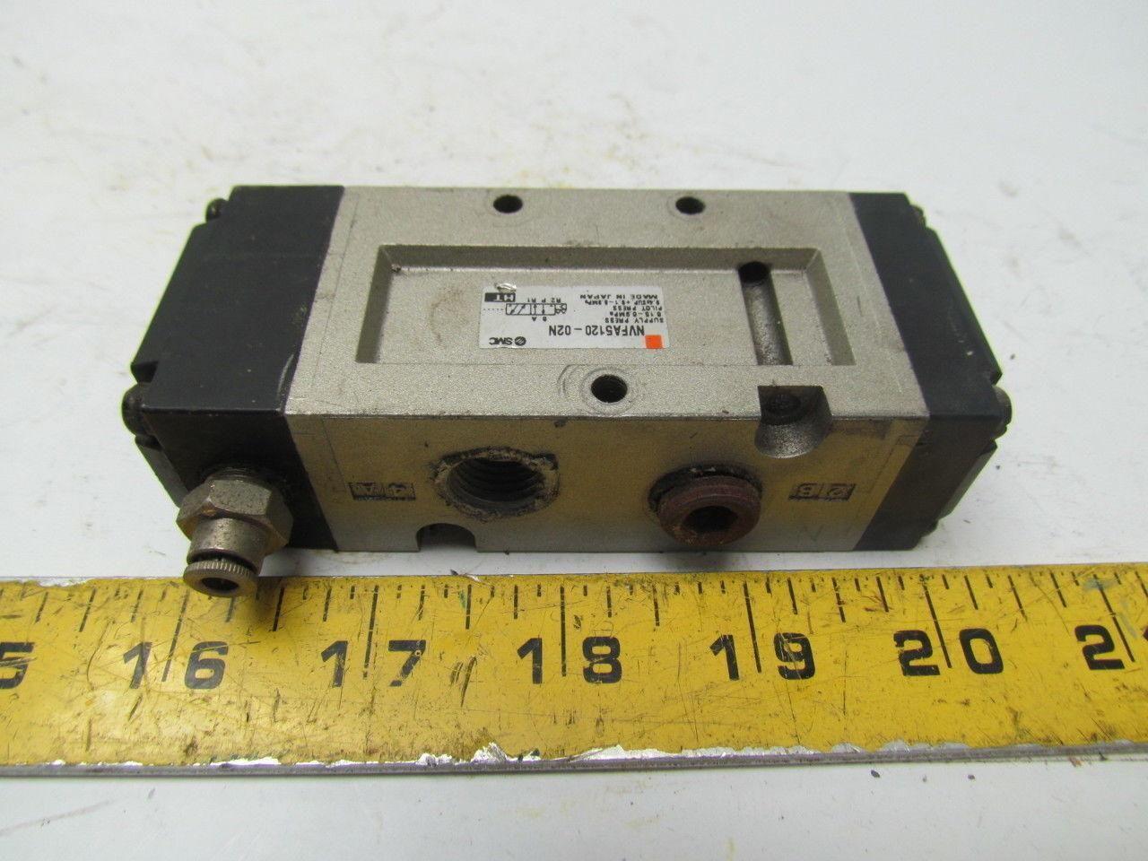 SMC NVFA5120-02N Piloted Air Control Valve Body Ported 4-Way 2 Position 5 Ports