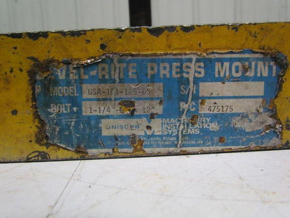 UNISORB USA 161-125-DS P/C 475175 Level-Rite Press Mount w/o Isolation Pad