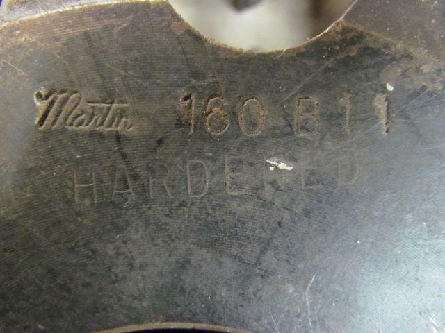 Martin 160B11 Steel Sprocket #160 2" Pitch type B Hub 2-15/16" Bore 3/4" Keyway