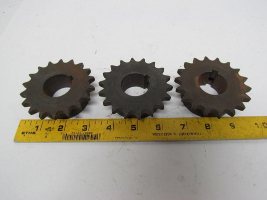 Martin 40BS18 1-3/16 No. 40 Roller Chain Sprocket 18 Tooth 1-3/16" Bore