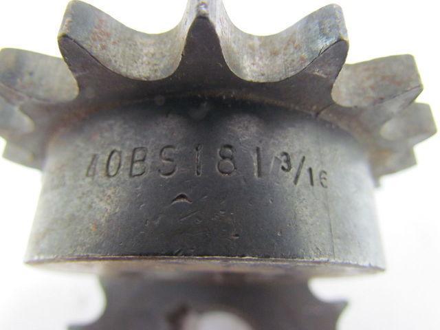 Martin 40BS18 1-3/16 No. 40 Roller Chain Sprocket 18 Tooth 1-3/16" Bore