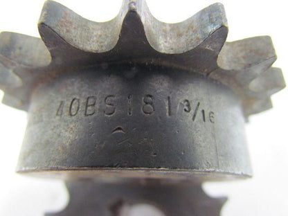 Martin 40BS18 1-3/16 No. 40 Roller Chain Sprocket 18 Tooth 1-3/16" Bore