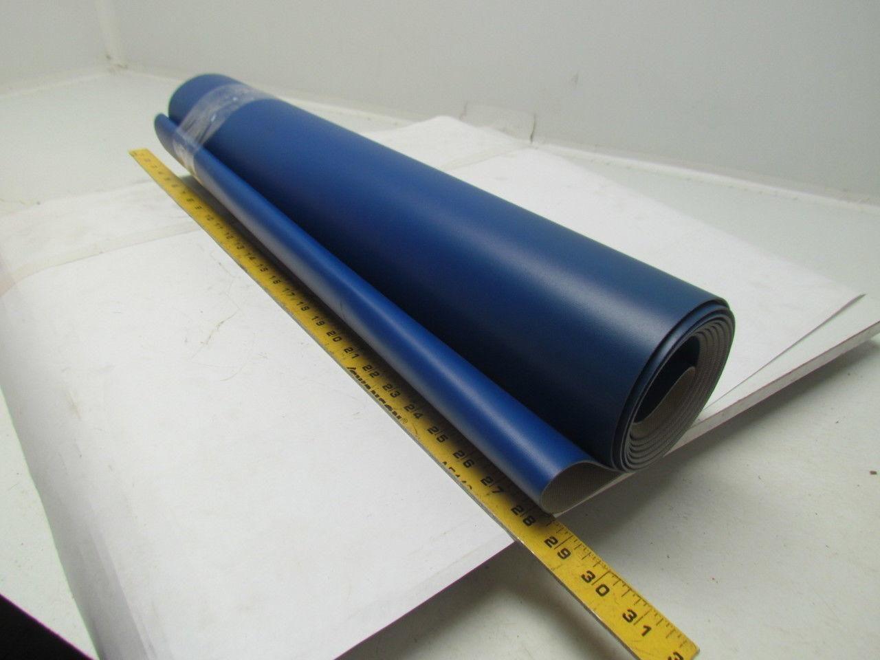 Blue Smooth Top Continuous Conveyor Belt 15Ft X 24" 0.050" Thick 1-Ply