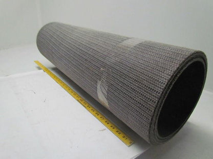 1 Ply Black Interwoven Polyester Brushed Conveyor Belt 10Ft X 32-1/4"