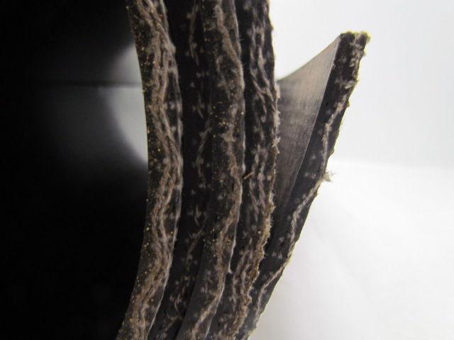 1 Ply Black Interwoven Polyester Brushed Conveyor Belt 10Ft X 32-1/4"