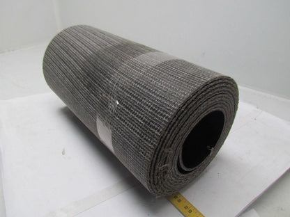 1 Ply Black Interwoven Polyester Brushed Conveyor Belt 18Ft X 16-7/8"