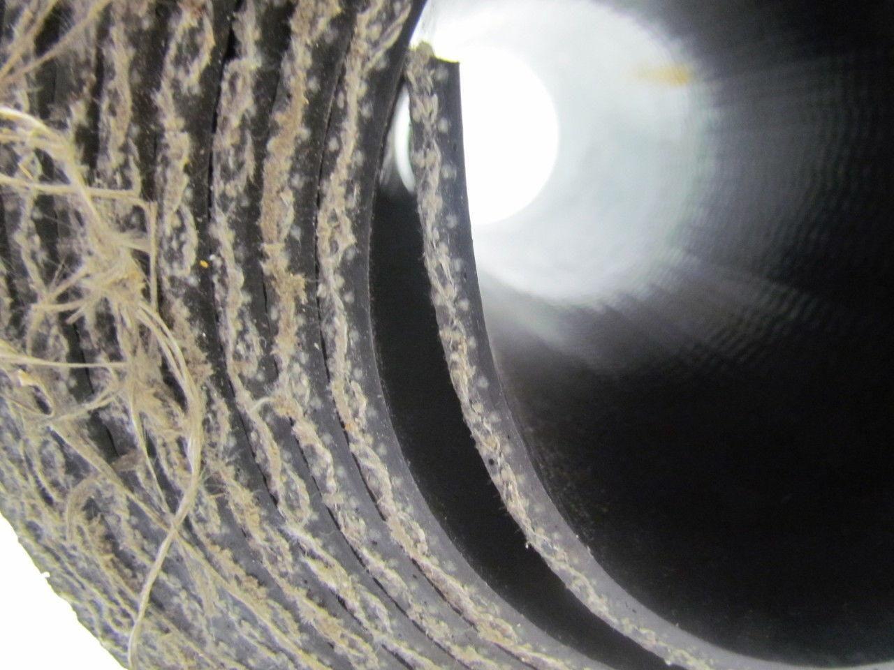 1 Ply Black Interwoven Polyester Brushed Conveyor Belt 18Ft X 16-7/8"