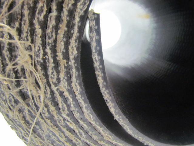 1 Ply Black Interwoven Polyester Brushed Conveyor Belt 18Ft X 16-7/8"