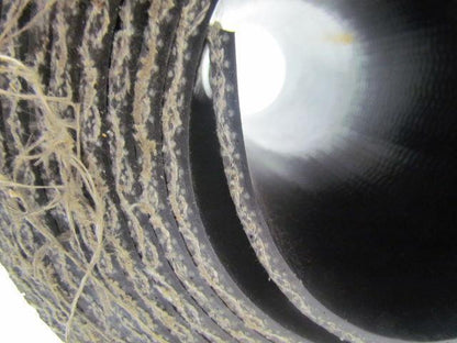 1 Ply Black Interwoven Polyester Brushed Conveyor Belt 18Ft X 16-7/8"