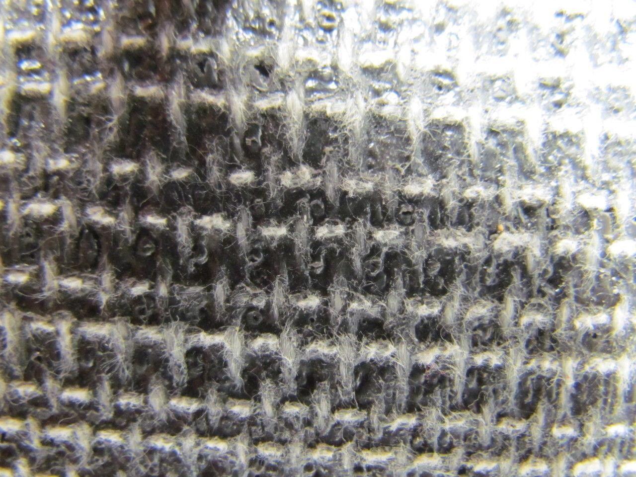 1 Ply Black Interwoven Polyester Brushed Conveyor Belt 30Ft X 17" 0.205" Thick