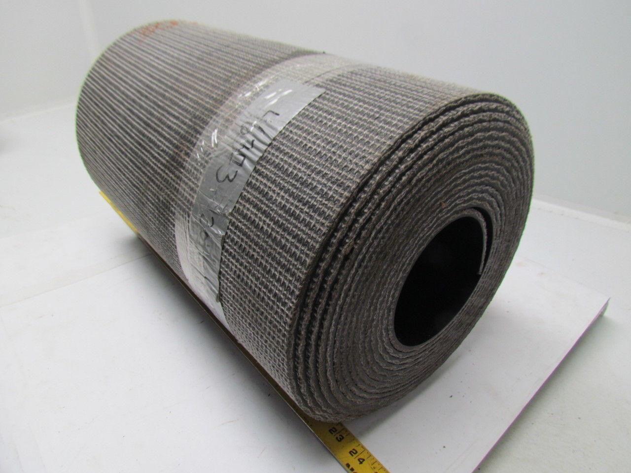 1 Ply Black Interwoven Polyester Brushed Conveyor Belt 30Ft X 17" 0.205" Thick