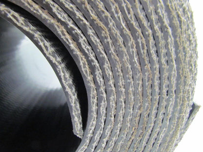 1 Ply Black Interwoven Polyester Brushed Conveyor Belt 30Ft X 17" 0.205" Thick