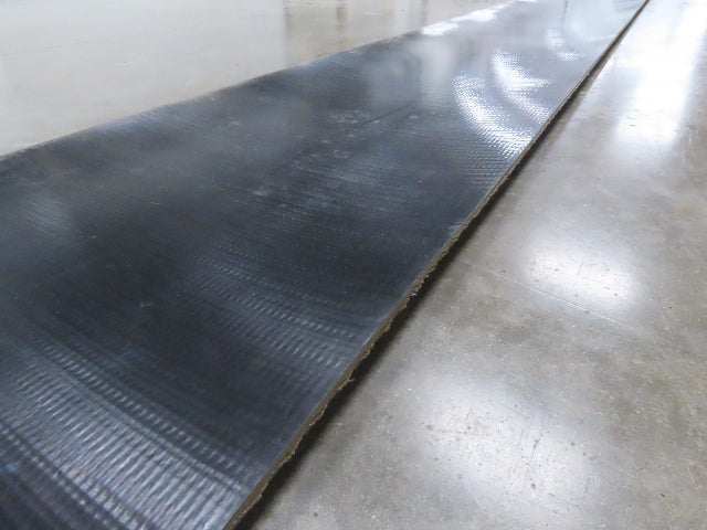 1 Ply Black Smooth Top PVC Rubber Conveyor Belt 17"W x 30'Length  .205" Thick