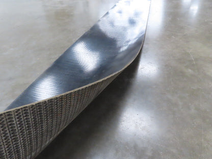 1 Ply Black Smooth Top PVC Rubber Conveyor Belt 17"W x 30'Length  .205" Thick