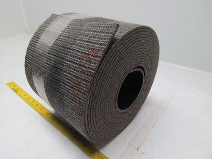 1 Ply Black Interwoven Polyester Brushed Conveyor Belt 30Ft X 8" 0.205" Thick